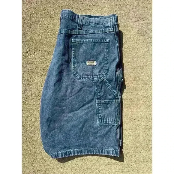 WRANGLER l Vintage blue jean dad JORTS l SIZE 40 - Picture 2 of 5